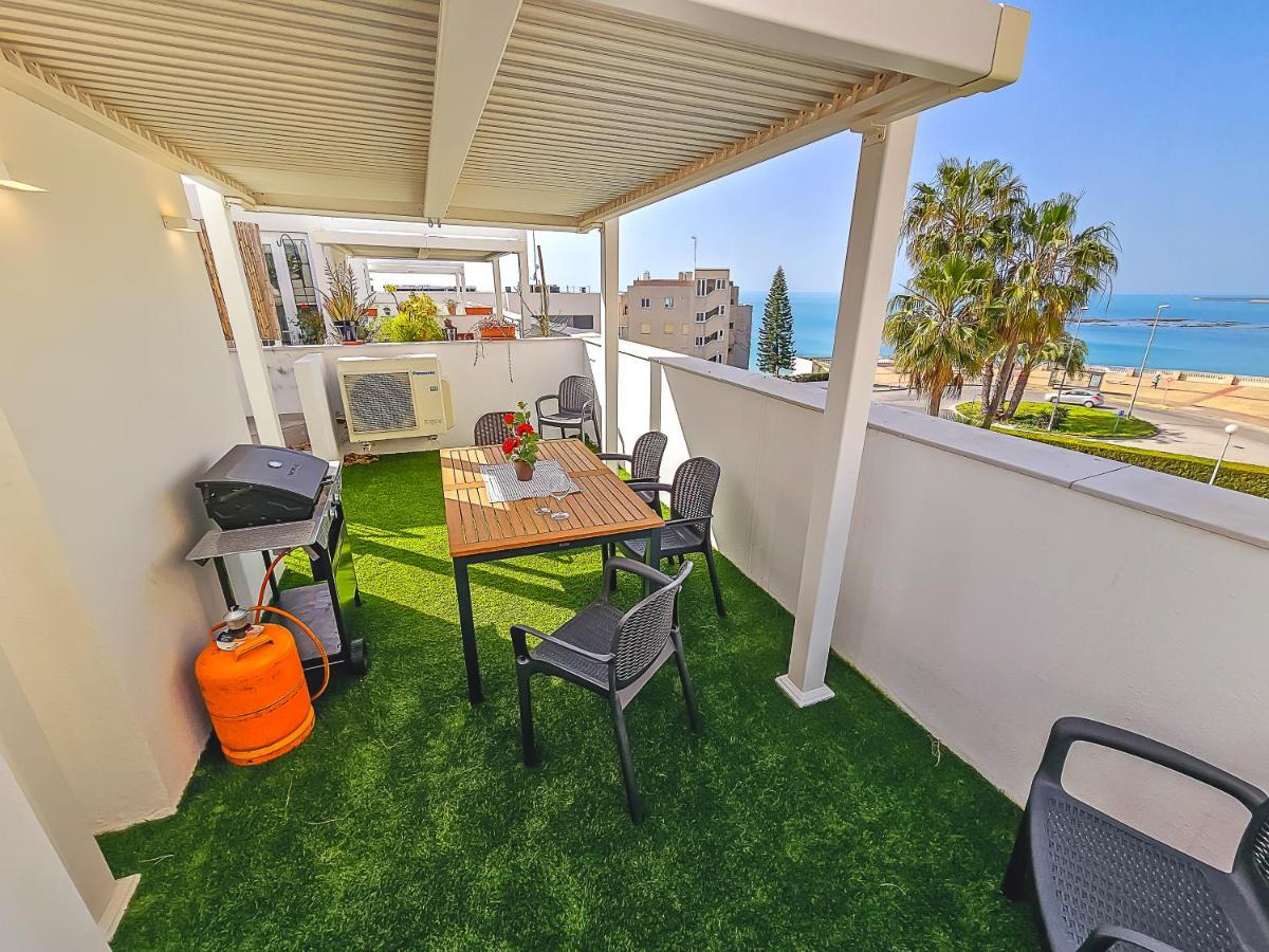 Oceanfront Duplex With A Rooftop Pool And Terrace El Puerto de Santa María Exteriör bild