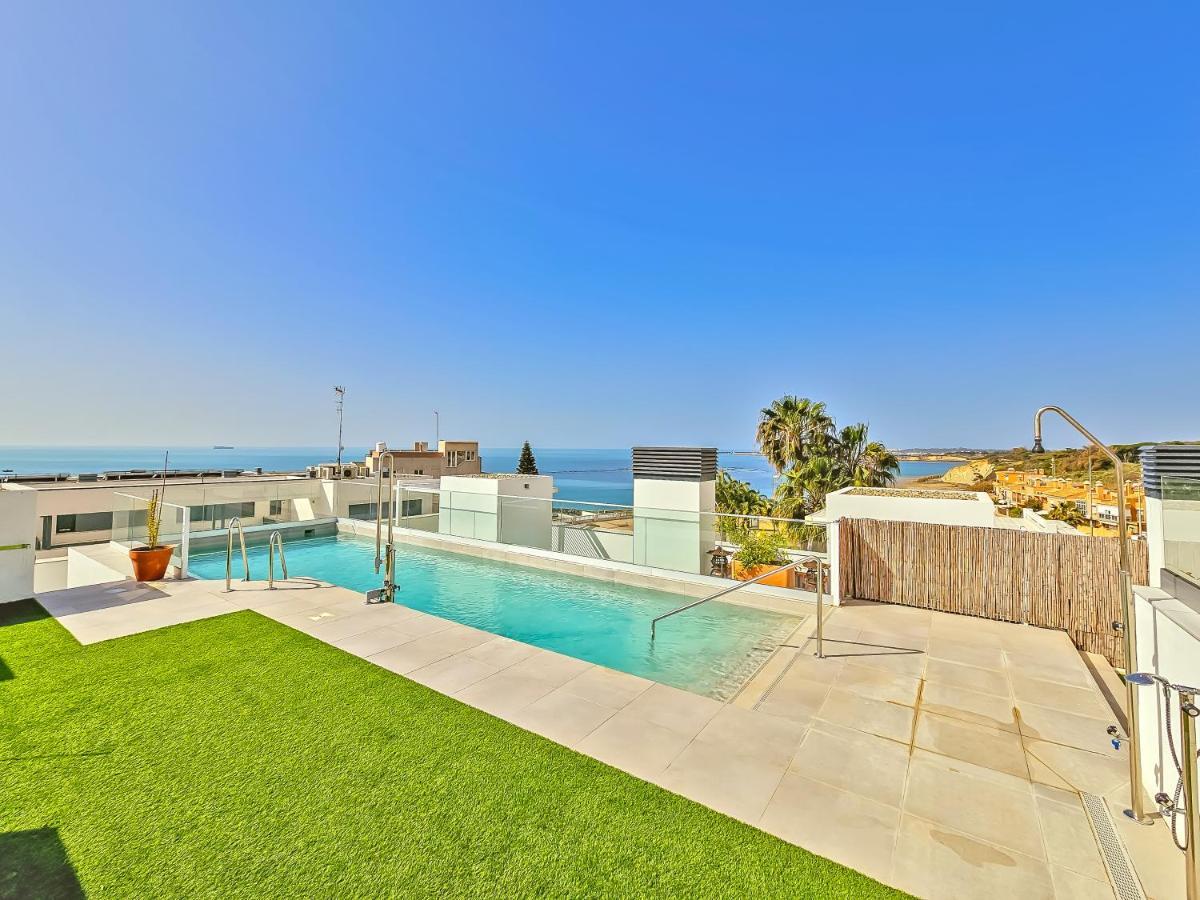 Oceanfront Duplex With A Rooftop Pool And Terrace El Puerto de Santa María Exteriör bild